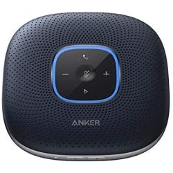 Anker PowerConf Bluetooth Speakerphone with 6 Microphones, Enhanced Voice Pickup, 24 Hour Call Time, Bluetooth 5, USB C Connection, Compatible with Leading Platforms, PowerIQ Technology-Blue