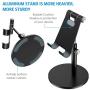 (2020 Upgraded Newest) Tablet Stand, Height Adjustable Desktop Stand Holder, 360 Degree Rotating Aluminum Alloy Cradle Mount Dock for iPhone, Samsung, Smartphone & iPad, Tablet etc (4-13 Screen)