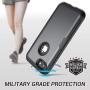 YOUMAKER Case for iPhone 8 & iPhone 7, Full Body Rugged with Built-in Screen Protector Heavy Duty Protection Slim Fit Shockproof Cover for Apple iPhone 8 (2017) 4.7 Inch