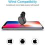 Single Mini Bluetooth Earbud Wireless Bluetooth Headset in-Ear Invisible Earpiece Business Bluetooth Headphone with Magnetic USB Charging Dock 4Hr Playtime Sweatproof Sport Earphone (Black)