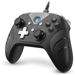 IFYOO XONE Wired PC Controller USB Gaming Gamepad Joystick for Computer & Laptop (Windows 10/8/7/XP, Steam), Android and PS3 - [3M Detachable USB Cable] Black (Renewed)