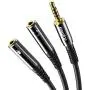KINGTOP Headset Splitter Adapter 3.5mm Combo Audio Cable for PS4,Xbox One S,Tablet,Mobile Phone,PC Gaming Headsets and New Version Laptop(Upgraded Version) (Black) KINGTOP Headset Splitter Adapter 3.5mm Combo Audio Cable for PS4,Xbox One S,Tablet,Mobile Phone,PC Gaming Headsets and New Version Laptop(Upgraded Version) (Black)