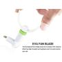 Wuedozue Mini Air Phone Fan Portable Dock Cool Cooler Cell Phone Fan [180 Rotating] Compatible with iPhone 11/11 Pro/11 Pro Max/Xs/Xr/X / 8/8 Plus / 7/7 Plus / 6 / 6s / iPad and More (white)