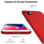 TORRAS Slim Fit iPhone SE 2020 Case/iPhone 7 Case/iPhone 8 Case, Full Protective Anti-Scratch Phone Case Compatible with iPhone SE Case (2nd)/iPhone 7/8, Lucky Red