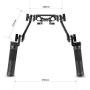 SMALLRIG Rosette Handle Kit with Rosette Extension Arm for Camera Shoulder Rig Support - 2002