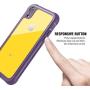 Justcool Designed for iPhone XR Case, Clear Full Body Heavy Duty Protection with Built-in Screen Protector Shockproof Rugged Cover Designed for iPhone XR Cases (2018) 6.1 Inch (Purple)