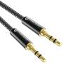 Syncwire Long Aux Cable 6.5Ft- Auxiliary Audio Cable for Headphones, Car, Home Stereos, iPhone/iPad iPod/Echo Dot, Galaxy S8 / Galaxy Note 8 / Smartphones & More - Black