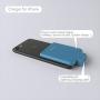 oisle Portable Charger Mini Power Bank PowerCore 2200mAh Wireless External Backup Battery Pack High-Speed Ultra Thin Charging Compatible with iPhone 5(s)/6(s)/7(p)/8(p)/X- Dark Blue