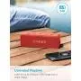Anker Soundcore 2 Portable Bluetooth Speaker with Better Bass, 24-Hour Playtime, 66ft Bluetooth Range, IPX7 Water Resistance & Built-in Mic, Dual-Driver Wireless Speaker for Beach, Travel, Party- Red