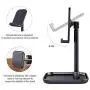Licheers Cell Phone Stand, Adjustable Phone Stand for Desk Tablet Stand Compatible with iPad, iPhone, Android Smartphone, Nintendo Switch and More 4-11 inch Devices (Blue) Licheers Cell Phone Stand, Adjustable Phone Stand for Desk Tablet Stand Compatible with iPad, iPhone, Android Smartphone, Nintendo Switch and More 4-11 inch Devices (Blue)