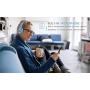 AUSDOM Over-Ear Headphones, Stereo Lightweight Adjustable Wired Headset with Mic, Noise Isolating Comfortable Leather Earphones, Hi-Fi Deep Bass for iPhone iPod iPad Macbook MP3 Cellphones Laptop-Blue