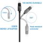 Opluz 26FT/8M Phone Charger, Fast Charging Cable Extra Spuer Long Nylon Braided Cord USB Charger& Syncing Cable Compatible with Phone Xs Max/XR/XS/X/8/8 Plus/7/7 Plus/6s/6s Plus/6/6 Plus