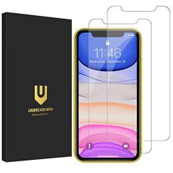 UNBREAKcable iPhone 11 Screen Protector, iPhone XR Screen Protector [2 Pack, 6.1"] Double Defense Series HD Tempered Glass Screen Protector for iPhone 11 XR with Free Alignment Tool