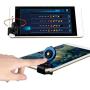 Mobile Phone Joystick 180°Flip Mini Touch Screen Joystick Universal Clip On Clamp for Phone Tablet Arcade Game Joystick;blue Candybarbar