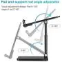 Cell Phone Stand, Angle Height Adjustable Cell Phone Stand for Desk, Foldable & Portable Desktop Phone Holder Cradle Dock, Thick Case Friendly Phone Holder Stand for iPad, All Phones, Tablets, Switch Cell Phone Stand, Angle Height Adjustable Cell Phone Stand for Desk, Foldable & Portable Desktop Phone Holder Cradle Dock, Thick Case Friendly Phone Holder Stand for iPad, All Phones, Tablets, Switch