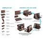 Wood Phone Docking Station Ash Key Holder Wallet Stand Watch Organizer Men Gift Husband Wife Anniversary Dad Birthday Nightstand Purse Father Graduation Male Travel Idea Gadgets
