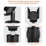YoFeW [Upgraded] Cup Holder Phone Mount Aluminum Alloy Adjustable Phone Cup Mount for Cell Phone iPhone Xs/Xs Max/X/8/7 Plus/Galaxy and Most Smartphones