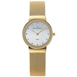 Skagen Womens Ancher Stainless Steel Mesh Dress Quartz Watch