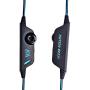 G2000 Stereo Gaming Headset for PS4 Xbox One, Bass Over-Ear Headphones with Mic, LED Lights and Volume Control for Laptop, PC, Mac, iPad, Computer, Smartphones, Blue(Blue)