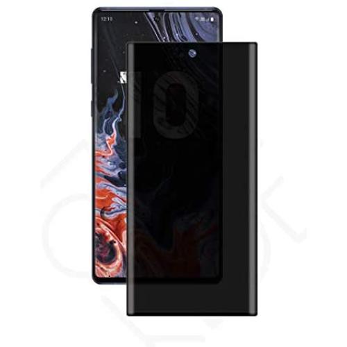 Galaxy Note 10 Plus Privacy Screen Protector [Upgrade Version] Anti-spy Tempered Glass Screen Film 9H Hardness Anti-Scratch Anti-Peep Shield for Samsung Galaxy Note 10 Plus,Easy Install