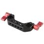 CAMVATE 15mm Rod Clamp with 1/4"-20 Thread for DLSR Camera Rig Cage Baseplate (Red)-2PCS