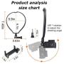 HONGDAK Hanging Neck Mount Chest Mount for GoPro 8/7/6/5/XiaoYi/SJCAM/DJI OSMO Action Camera, Smartphone Hand Free Collar Style Stand Motion Video Shooting Bracket Self Hanging Neck Mount Holder