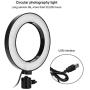 Leyeet 6 Inch Ring Shape Photography Lighting 3 Colors Adjustable Fill Light USB Interface
