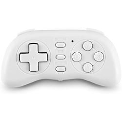 Zer one PL-88 Mini Bluetooth Gamepad, Wireless Mobile Game Controller Portable Bluetooth Gaming Controller for iOS Android Windows(White)
