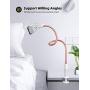 Gooseneck Bed Phone Holder Mount - Lamicall Flexible Long Arm Clip Clamp for Desk, Bendy Lazy Bracket Bedside Stand, Compatible with iPhone 11 Pro Xs Max XR X 8 7 6 Plus Samsung 10 9 8 - Rose Gold