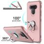 lovpec LG K51 Case with Soft TPU Screen Protector, Ring Holder Kickstand Shockproof Protective Phone Cover Case for LG K51/LG Q51/LG Reflect/LG LM-K500UM (Pink)