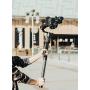 Gimbal Extension Pole Carbon Fiber Rod Monopod Stick Lightweight 1/4 3/8 Thread for DJI Ronin S/SC, OSMO Mobile 3, ZHIYUN Crane 2 V2, Moza AirCross, FeiyuTech, DSLR Camera, Stabilizer