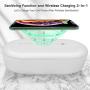 UVC Cell Phone Cleaner Box with Wireless Charger for All Smart Phones/Makeup Tools//Jewelry/Watches/Key,Fast & Effective Box