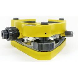 AdirPro Tribrach with Optical Plummet - Tribrach Adapter - Laser Adjuster - Optical Plummet Adapter - Level Surveying Adapter Adapter Base Tribrach Tripod for Mounting GPS(Yellow)