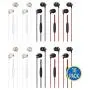 10 Pack Ear Bud Headphones with Mic Remote Control (G16), Wholesale Wired Earphones Bulk Headsets Accessory for iOS Android Mobile Smart Phone Laptop Tablet Computer PC MP3 Chromebook Gaming 10 Pack Ear Bud Headphones with Mic Remote Control (G16), Wholesale Wired Earphones Bulk Headsets Accessory for iOS Android Mobile Smart Phone Laptop Tablet Computer PC MP3 Chromebook Gaming