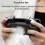 NOLOGO LMCS 4 in 1 Cooling Fan Radiator Charging Handle Gamepad Joystick Holder Gaming Controller Power Bank for Mobile Phone for PUBG (Color : Black)