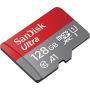SanDisk 128GB SDXC Micro Ultra Memory Card Works with Samsung Galaxy A10, A20, A70 Cell Phone Class 10 (SDSQUAR-128G-GN6MN) Bundle with (1) Everything But Stromboli MicroSD and SD Card Reader