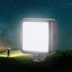 VL49 On Camera Vlog Pocket Video Light, CRI 95+ Handy Rechargeable LED Fill Light, with 3 Cold Shoe Port, 2000mAh USB-C Rechargeable Mini Lighting Video Shooting Youtuber Livestreaming Accessories