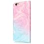 iPhone 6S Wallet Case,iPhone 6S Case,6S Case,iPhone 6 Case,JanCalm Pattern Premium PU Leather [Card/Cash Slots] Stand Flip Cover for iPhone 6/6S (4.7 inch) + Crystal Pen (Pink/Sky Blue)
