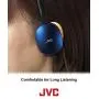 JVC Blue Flat and Foldable Colorful Flats On Ear Headphone with 3.94 foot Gold Plated Phone Slim Plug HAS160A JVC Blue Flat and Foldable Colorful Flats On Ear Headphone with 3.94 foot Gold Plated Phone Slim Plug HAS160A