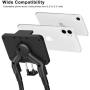 B-Land Cell Phone Holder, Universal Mobile Phone Stand, Lazy Bracket, DIY Flexible Mount Stand with Multiple Function (Black)