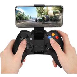 Hoseten Black Mobile Controller, Bluetooth Gamepad Controller, Long Battery Life with Clip for Phone Compatible for/iOS Phone Gaming Accessories(Black + Color Box)