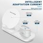 Wireless Charger, 3-in-1 Design Charging Stand Compatible for QI Cell Phone iWatch 1/2/3/4 and Airpod 2, iPhone 11/11 Pro Max/X/XS Max/8 Wireless Charging Station,Desk Charging Pad(White)