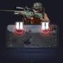 W6 Shooter Controller PUBG ROS Trigger Fire Aim Button for Mobile Game 1 Pair PUBG Mobile Game Fire Button Phone Gaming Trigger Shooter Controller