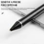 AICase Stylus Pens for Touch Screens, 1.45mm High Precision and Sensitivity Point IPad Pencil Fine Point Active Smart Digital Pen for Tablet Work at iOS and Android Touch Screen (Black1)