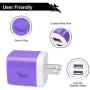 USB Wall Charger, Charger Block, Dual Charger Plug, Dual USB Charger 4-Pack 2.1A/5V Charging Box Base Compatible with iPhone 11/11 Pro Max/Xs Max/Xs/XR/X/8/7/6 Plus/5S/4S, Samsung Galaxy, LG, Kindle