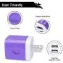 Charging Block Brick, USB Plug, NonoUV 4Pack Dual Port USB Wall Charger Travel Adapter Box Compatible with iPhone 11 Pro Max XR XS X 8 7 6 6S Plus, iPad, Samsung Galaxy S20 S10 S9 S8 Note 10 9 8 A50