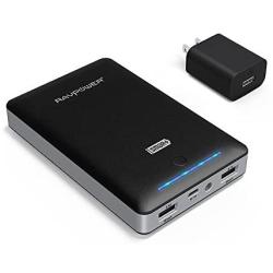 Portable Charger RAVPower 16750mAh Power Bank with 2A Wall Charger (Dual USB Ports, 2A Input, 4.5A Max Output) Cell Phone Charger Battery for iPhone 11/11 Pro/Max/8/X/XS/iPad Pro 2018/Android Devices
