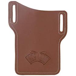 EASYANT PU Leather Cell Phone Holster Universal Case Sheath with Belt Hole Brown