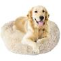 Donut Dog Bed, Cozy Poof Style Giant Pet Bed for Dogs & Cats - Orthopedic, Washable, Durable (Oatmeal, Navy Blue, Brown, Light Grey, and Black) Available in 24", 32", 36", 45"