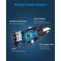 Cluvox Adaptive Fast Charging Car Charger, Dual QC3.0 Port Compatible for Samsung Galaxy S20/Plus/Ultra, S10+/S10e/S9/S8, Note10/9/8, A20/A50/A70/A10e, Mini All Metal Car Adapter with 3ft USB C Cord